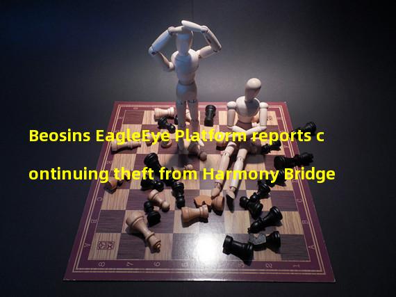 Beosins EagleEye Platform reports continuing theft from Harmony Bridge