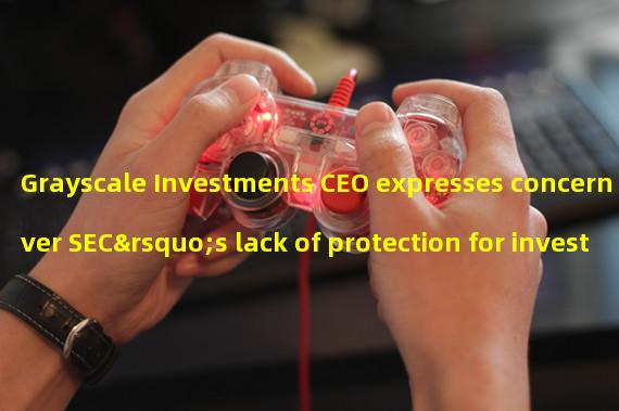 Grayscale Investments CEO expresses concern over SEC’s lack of protection for investors