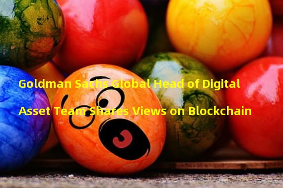 Goldman Sachs Global Head of Digital Asset Team Shares Views on Blockchain