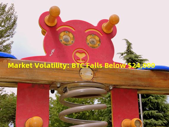 Market Volatility: BTC Falls Below $24,000
