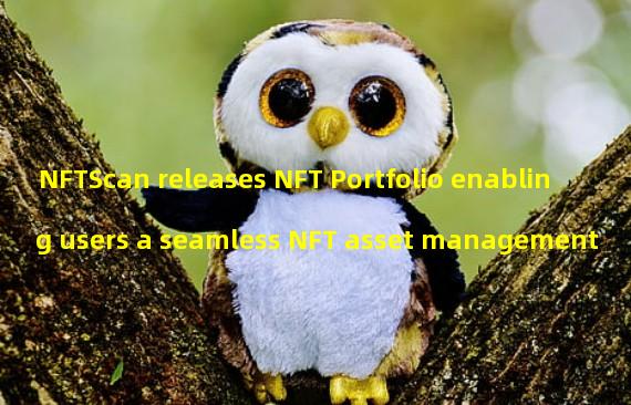 NFTScan releases NFT Portfolio enabling users a seamless NFT asset management 