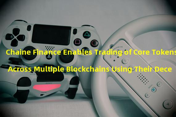 Chaine Finance Enables Trading of Core Tokens Across Multiple Blockchains Using Their Decentralized Multi-Chain Platform