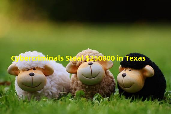 Cybercriminals Steal $250000 in Texas