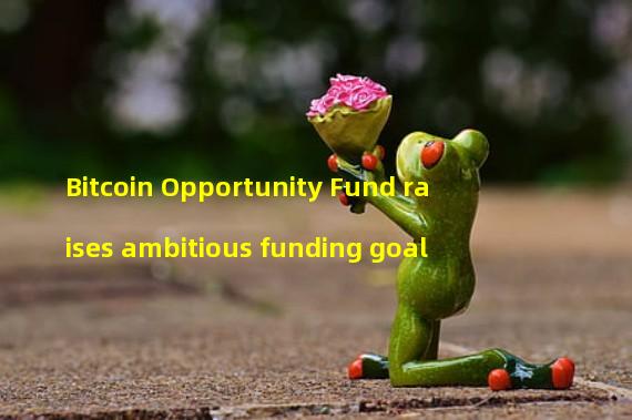 Bitcoin Opportunity Fund raises ambitious funding goal