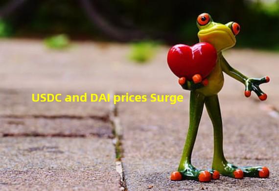 USDC and DAI prices Surge