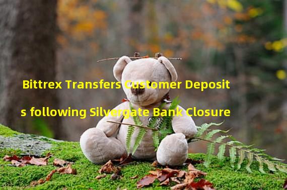Bittrex Transfers Customer Deposits following Silvergate Bank Closure