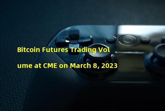 Bitcoin Futures Trading Volume at CME on March 8, 2023