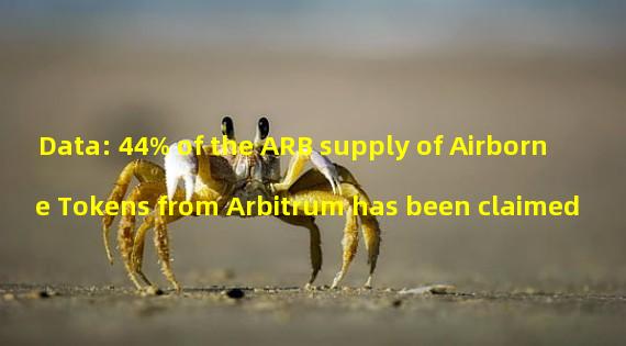Data: 44% of the ARB supply of Airborne Tokens from Arbitrum has been claimed