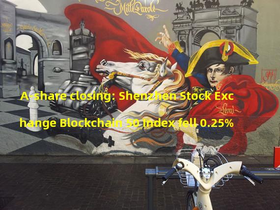 A-share closing: Shenzhen Stock Exchange Blockchain 50 Index fell 0.25%
