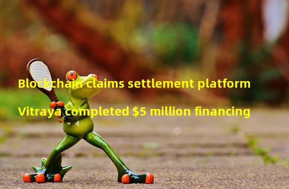 Blockchain claims settlement platform Vitraya completed $5 million financing