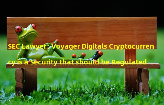 SEC Lawyer: Voyager Digitals Cryptocurrency is a Security that should be Regulated
