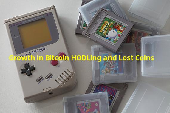 Growth in Bitcoin HODLing and Lost Coins