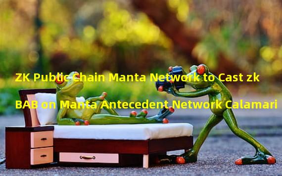ZK Public Chain Manta Network to Cast zkBAB on Manta Antecedent Network Calamari