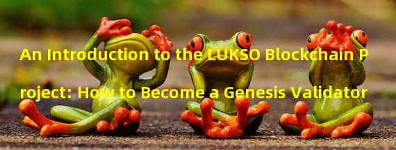 An Introduction to the LUKSO Blockchain Project: How to Become a Genesis Validator