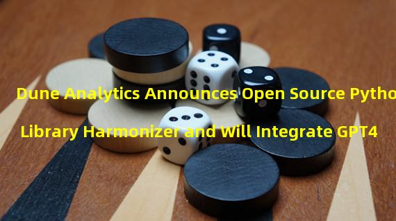 Dune Analytics Announces Open Source Python Library Harmonizer and Will Integrate GPT4
