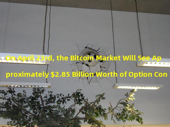 On April 23rd, the Bitcoin Market Will See Approximately $2.85 Billion Worth of Option Contracts Expiring on April 28th