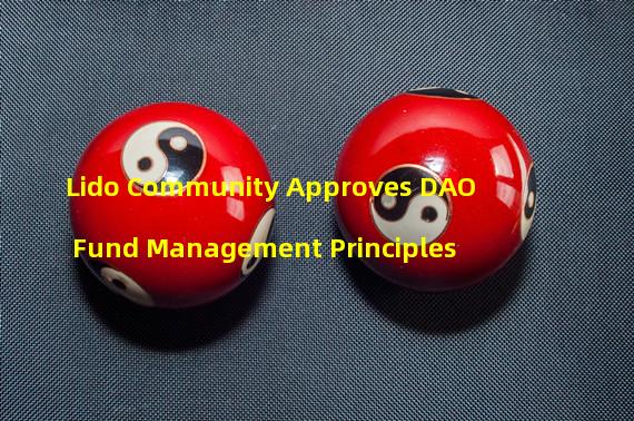 Lido Community Approves DAO Fund Management Principles