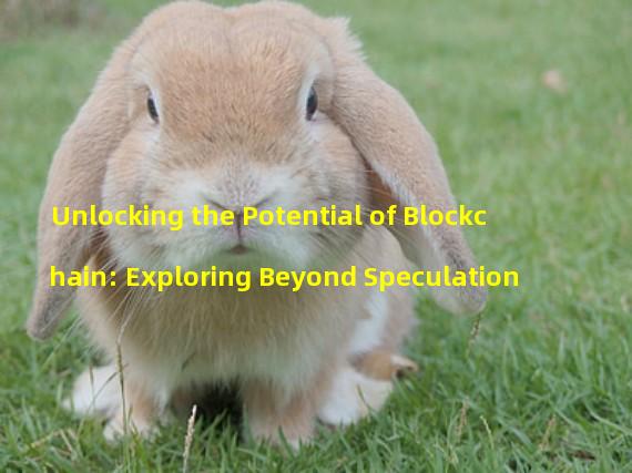 Unlocking the Potential of Blockchain: Exploring Beyond Speculation
