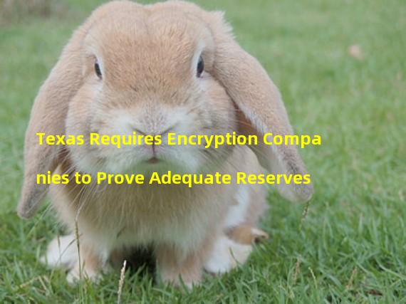 Texas Requires Encryption Companies to Prove Adequate Reserves 