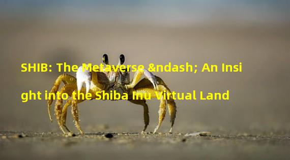 SHIB: The Metaverse – An Insight into the Shiba Inu Virtual Land