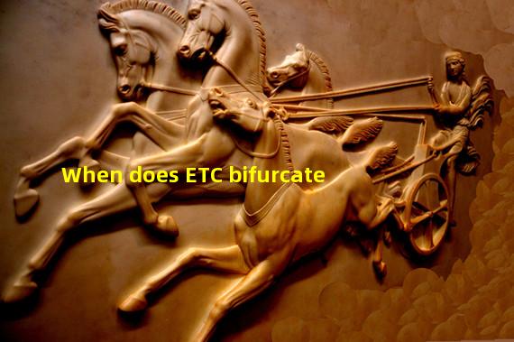 When does ETC bifurcate
