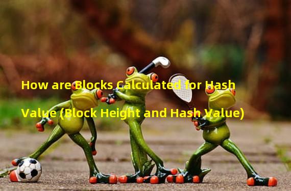 How are Blocks Calculated for Hash Value (Block Height and Hash Value)