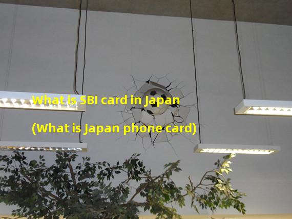 What is SBI card in Japan (What is Japan phone card)