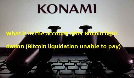 What is in the account after Bitcoin liquidation (Bitcoin liquidation unable to pay)